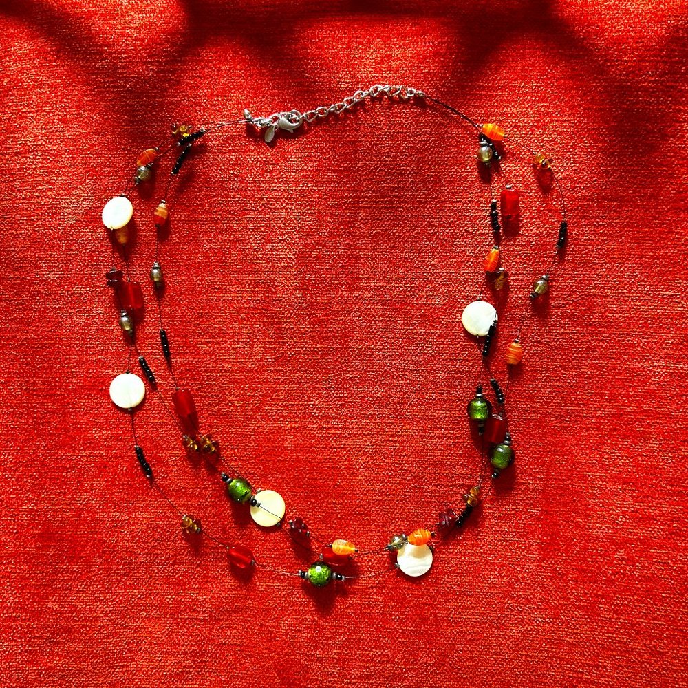 Chicos Multicolor Beaded Necklace